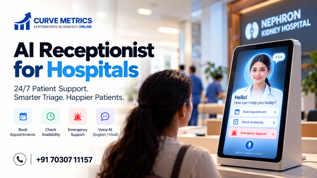 Nephron Kidney Hospital AI Receptionist Triage Kiosk and Architecture by Curve Metrics