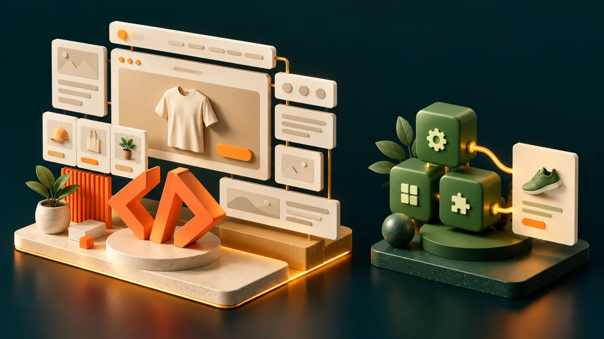 Modular theme sections compared with connected app components